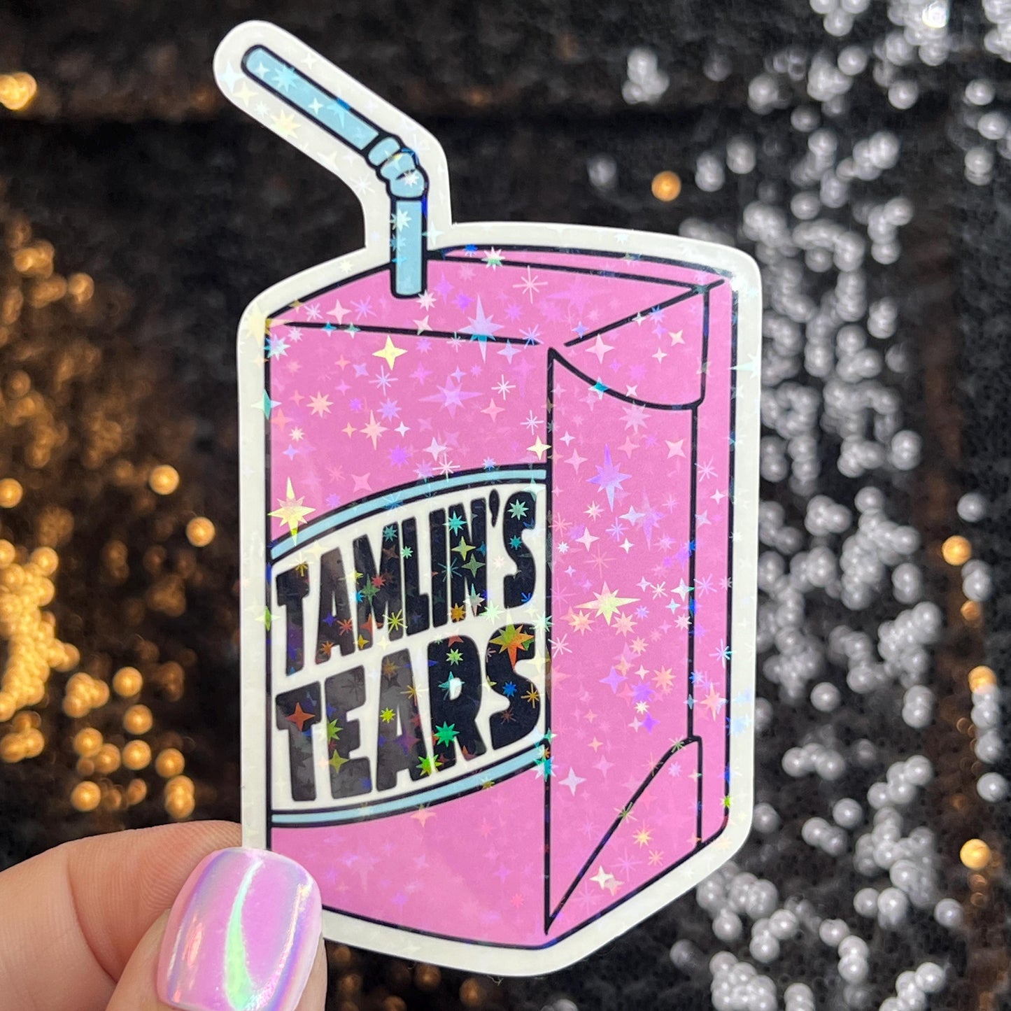 Tamlin's Tears A Court of Thorns and Roses Holographic Sticker Sparkly Sticker ACOTAR Decal Kindle Sticker Spicybook Sticker SJM Stickers