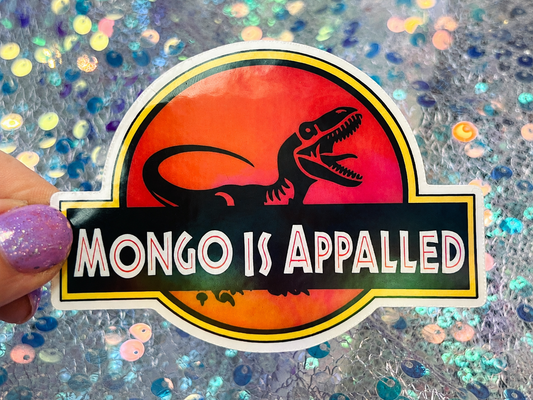 Dungeon Crawler Carl Mongo Is Appalled Rainbow Reflective Sticker