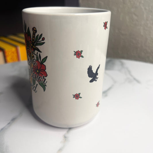 Throne of Glass Mug - "To Whatever End" Tog coffee cup 15 oz ceramic coffee glass