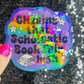 Chasing that Scholastic Book Fair High Sticker Holographic Fairy Book Lover Sparkly Decal, Spicy Dark Romance, kindle waterbottle laptop
