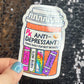 Reading Antidepressant Sparkly Sticker Holographic Book Book Lover, Spicy Dark Romance, Booktok, kindle waterbottle laptop Romance Decal