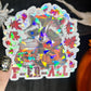 Ferall Fall Halloween Raccoon Holographic Sticker Mental Health Sticker Sparkly Spread Positivity Good Vibes Decal Inspirational