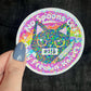 No Spoons Left Only Freakin Knives Holographic Sticker Mental Health Sticker Sparkly Spread Positivity Good Vibes Decal Inspirational Humor