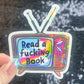 Read a fing Book Sparkly Sticker Holographic Book Lover Banned Spicy Dark Romance Booktok kindle waterbottle laptop Decal