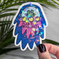 F*** This BullS*** Sticker | Mental Health Sticker Funny & Sassy Decal Sparkly Work Humor Sticker Froggie Alien Sticker