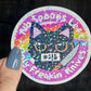 No Spoons Left Only Freakin Knives Holographic Sticker Mental Health Sticker Sparkly Spread Positivity Good Vibes Decal Inspirational Humor