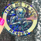Take Me to Your Reader Holographic Sticker Alien Monster Book Lover Sparkly Decal, Spicy Dark Romance, kindle laptop
