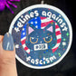 Felines Against Fascism Political Sticker Holographic Kamala Decal Pro Choice Feminist Liberal Democrat Anti Trump JD Vance