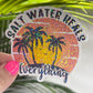 Salt Water Heals Everything Holographic Sparkly Sticker Beach Life Decal Boating Sticker Summer Vacation Ocean Life Sticker Family Cruise