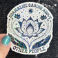 Normalize Caring About Other People Holographic Sticker | Mental Health Sticker Sparkly Spread Positivity Good Vibes Decal Inspirational