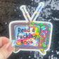 Read a fing Book Sparkly Sticker Holographic Book Lover Banned Spicy Dark Romance Booktok kindle waterbottle laptop Decal