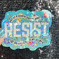 Resist Sparkly Holographic Sticker Hands Off No Kings Anti Trump JD Vance Pro Choice Sticker F Trump Be the Bear 8647 FDT Not My Choice