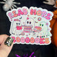 Read More Booooks Pastel Ghost Holographic Sticker Halloween Kindle Decal Spooky Fall Reader Gift Bookish Decal