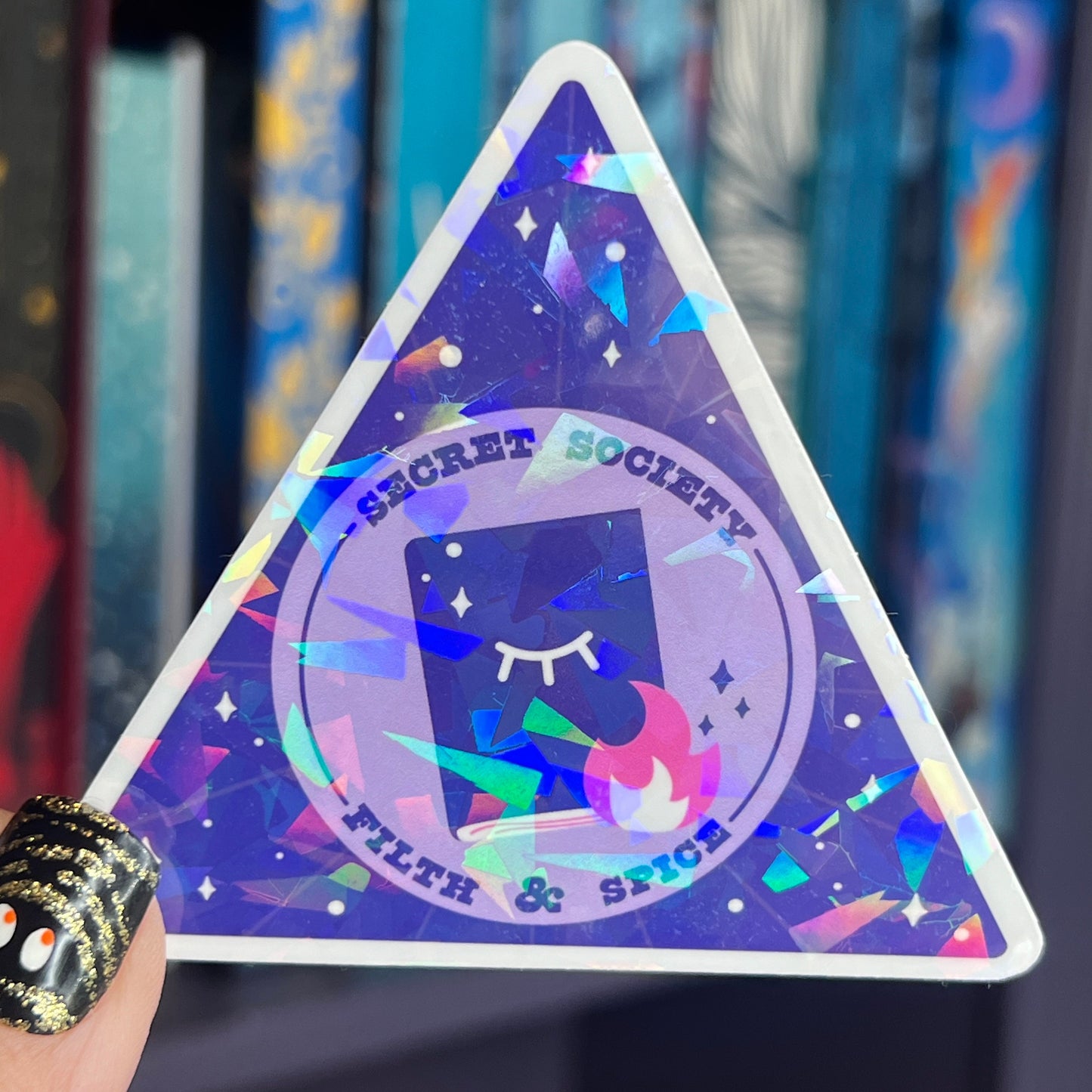 Filth & Spice Secret Society Sticker Holographic Book Book Lover, Spicy Dark Romance, Booktok, kindle waterbottle laptop Romance Decal