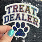 Treat Dealer Paw Prints Holographic Sticker | Dog lover gift decal | Puppy love sticker | Dog mom dad sticker Dog Rewards