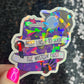 Most Likely to Solve the Mystery First Holographic Sticker Decal, Cozy Mystery Reads Bookish kindle laptop Reader Bookish Present Gift