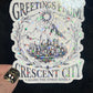 Greetings From Crescent City Holographic Sticker, HOSAB HOEAB Decal, SJM laptop waterproof sticker bookish Waterbottle decal