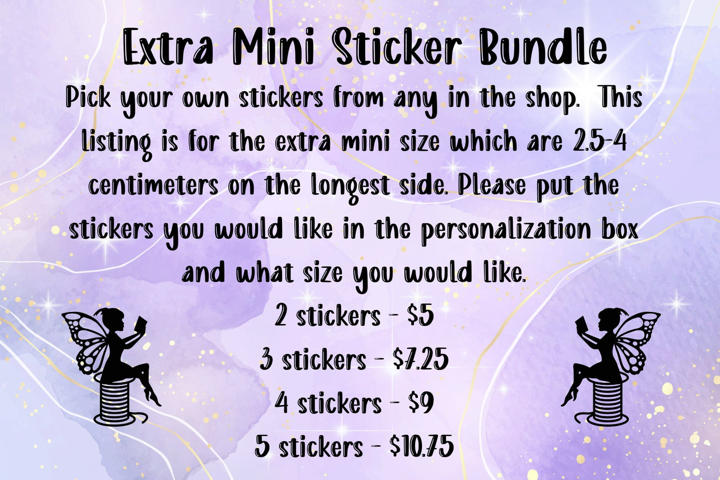 Extra MINI Sticker Bundle Bookish and Quilting Sticker Set Reader Sticker Sets