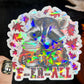 Ferall Fall Halloween Raccoon Holographic Sticker Mental Health Sticker Sparkly Spread Positivity Good Vibes Decal Inspirational