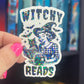 Witchy Reads Holographic Sticker, Spicy Dark Romance, Booktok, kindle waterbottle laptop stickers Halloween book decal celestial book
