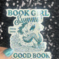 Bookish Girl Summer Holographic Book Book Lover, Spicy Dark Romance, Booktok, kindle waterbottle laptop Romance Decal Beach Reads Decal