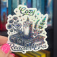 Cozy Readers Era Sparkly Sticker Holographic Book Book Lover, Cozy Mysteries Dark Romance, Booktok, kindle waterbottle laptop Romance Decal