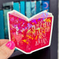 Villains Make The Best Lovers Sticker Holographic Book Lover Sparkly Decal, Spicy Dark Romance Bookish, kindle waterbottle laptop