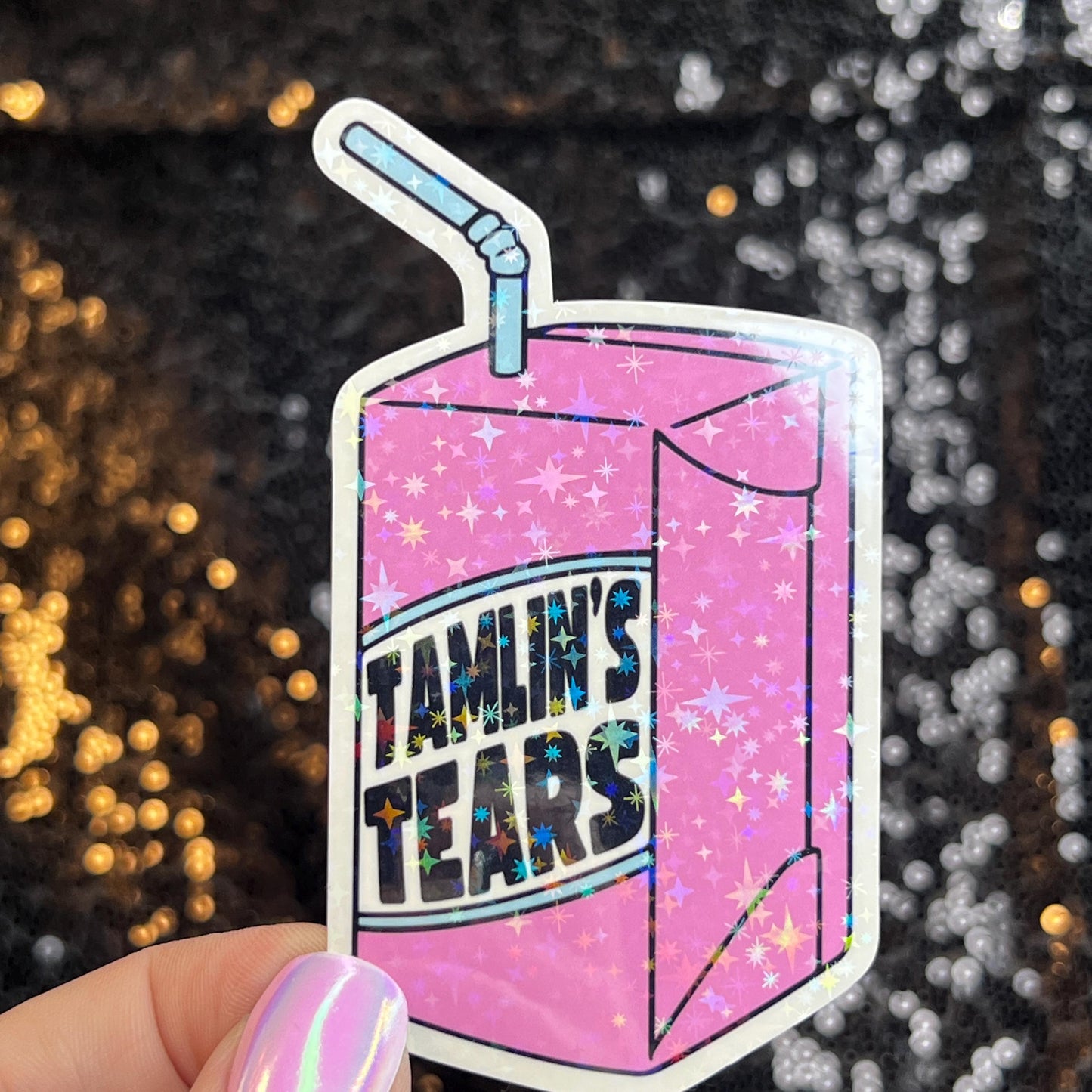 Tamlin's Tears A Court of Thorns and Roses Holographic Sticker Sparkly Sticker ACOTAR Decal Kindle Sticker Spicybook Sticker SJM Stickers