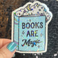 Books Are Magic Sparkly Sticker Holographic Book Lover, Spicy Dark Romance, Booktok Reader Gift  kindle laptop Romance Decal Bookish Bday