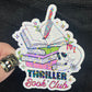 Thriller Book Club Holographic Sticker Decal, Spicy Dark Romance, Horror Bookish kindle waterbottle laptop Reader Bookish Present Gift