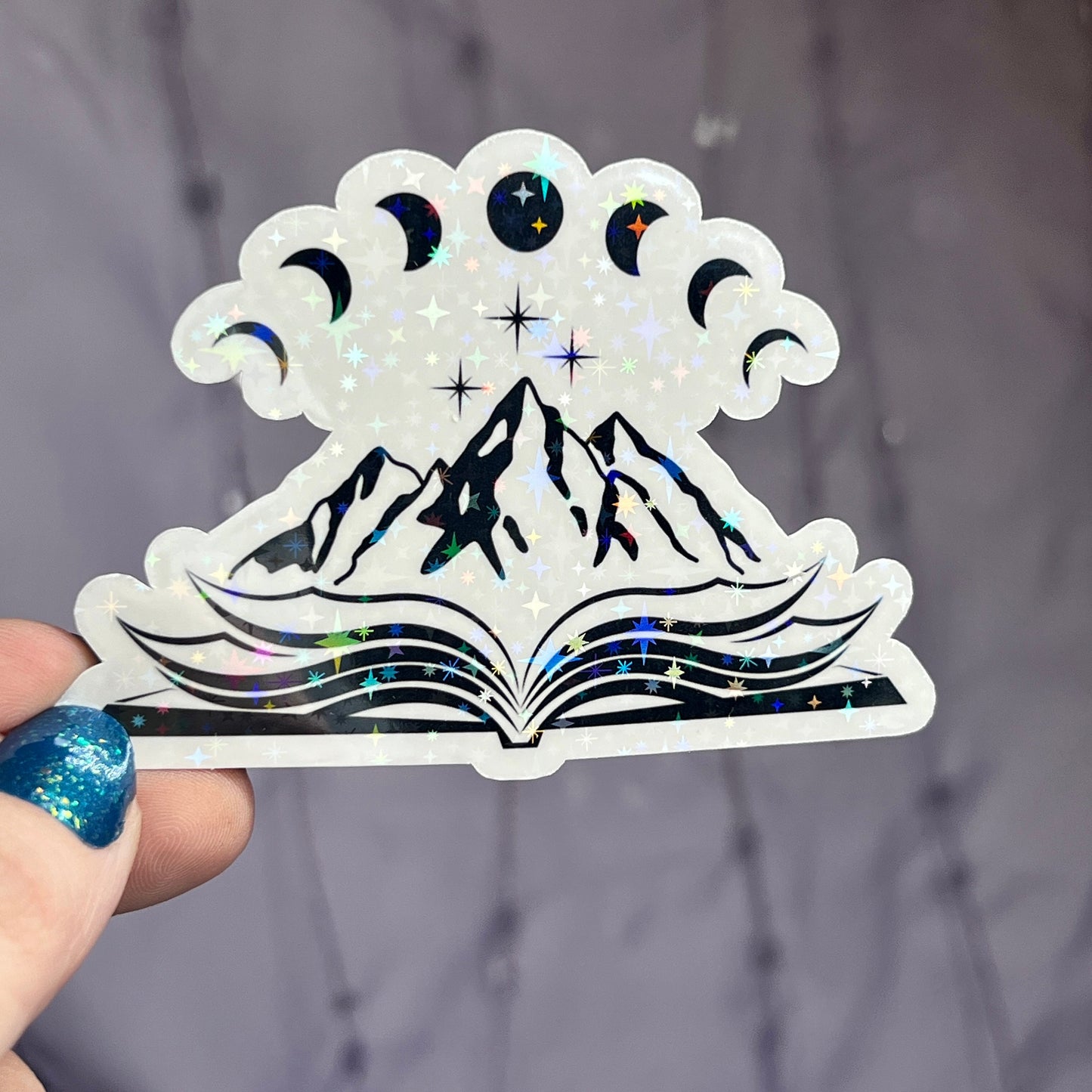 ACOTAR Velaris Book Sparkly Sticker ACOTAR Holographic Decal Kindle Sticker Spicybook Sticker Bookish Waterbottle Sticker Reader Sticker