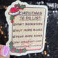 Christmas To Do List…Buy More Books funny Holographic Sticker, Xmas Bookish Kindle Sticker Reader Decal Book Lover Christmas Gift Book Club