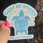 Gulf of Mexico Stay Salty and Resist Holographic Sticker Hands Off Protest Anti Trump JD Vance Pro Choice Feminist Sticker Funny Political