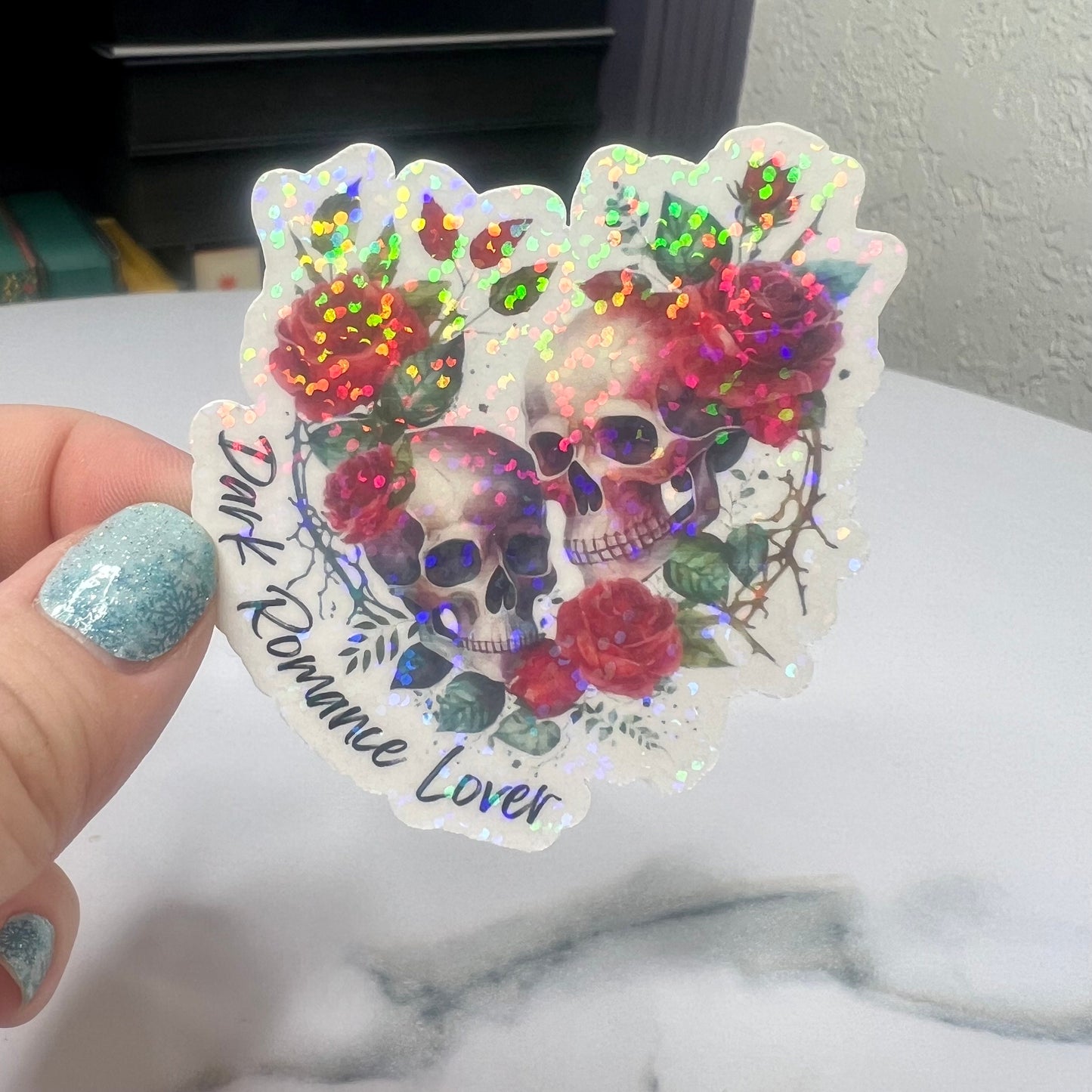 Dark Romance Holographic Stickers, Booktok stickers, kindle stickers, spicy book sticker mortally grey decals Waterbottle book stickers