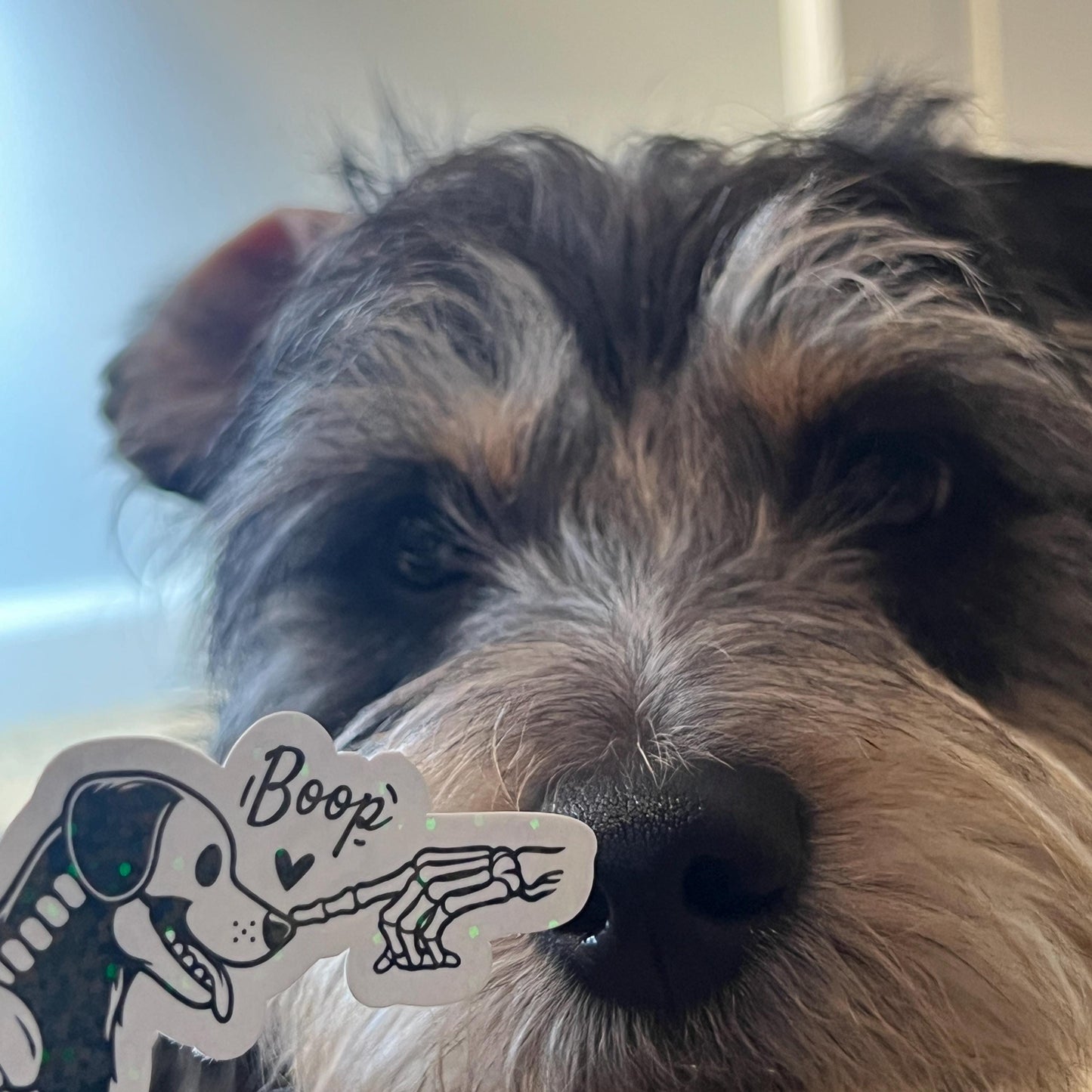 Boop Puppy Dog Holographic Sticker | Dog lover gift decal | Puppy love sticker | Dog mom dad sticker