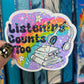 Listening Counts Too Audiobook Audible Holographic Sticker Sparkly Decal Spicy Dark Romance kindle laptop Reader Bookish Present Reader Gift