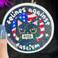 Felines Against Fascism Political Sticker Holographic Kamala Decal Pro Choice Feminist Liberal Democrat Anti Trump JD Vance
