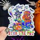 It's Time To Stir The Pot Halloween Raccoon Holographic Sticker Mental Health Sparkly Spread Positivity Good Vibes Decal Inspirational