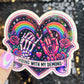 Vibing with my demons colorful Holographic Sticker Mental Health Sticker Sparkly Spread Positivity Good Vibes Decal Inspirational Rainbow