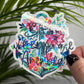 Bloom Where you are Anchored Holographic Sticker Mental Health Sticker Sparkly Spread Positivity Good Vibes Decal Inspirational Lake Life
