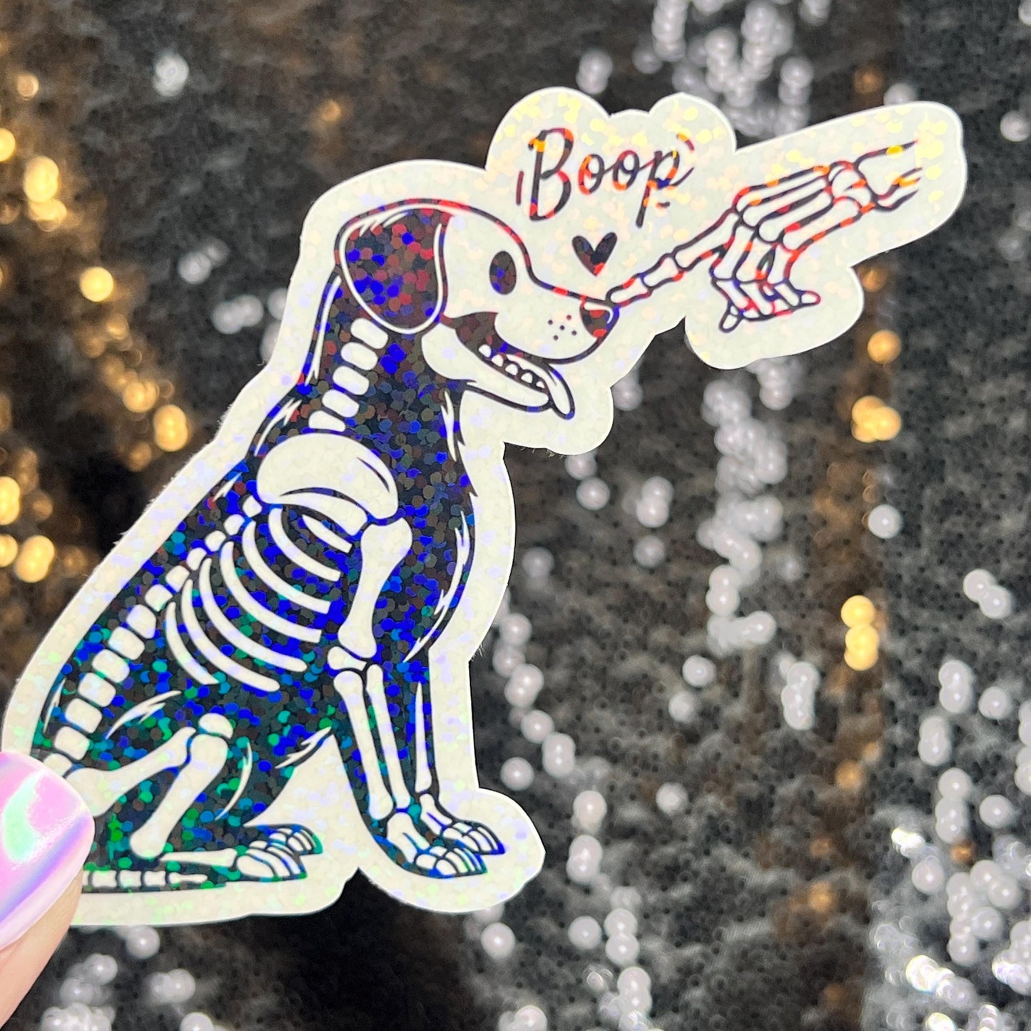 Boop Puppy Dog Holographic Sticker | Dog lover gift decal | Puppy love sticker | Dog mom dad sticker