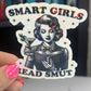 Smart Girls Read Smut Sticker Holographic Book Book Lover, Spicy Dark Romance, Booktok, kindle waterbottle laptop Romance Decal