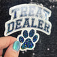 Treat Dealer Paw Prints Holographic Sticker | Dog lover gift decal | Puppy love sticker | Dog mom dad sticker Dog Rewards
