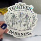 From Now Until The Darkness Claims Us Throne of Glass Holographic Sticker The Thirteen Tog water bottle decal Manon TOG laptop sticker