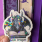 Book Dragon Holographic Sticker, Halloween Spicy Dark Romance Stickers, Booktok stickers, kindle stickers, Reader Laptop Sticker, Bookish