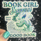 Bookish Girl Summer Holographic Book Book Lover, Spicy Dark Romance, Booktok, kindle waterbottle laptop Romance Decal Beach Reads Decal