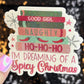 I'm Dreaming of a Spicy Christmas Holographic Sticker Xmas Bookish Kindle Reader Decal Book Lover Christmas Gift Stocking Stuffer