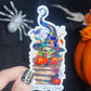 Well Read Witch Holographic Sticker, Spicy Dark Romance Stickers, Booktok stickers, kindle stickers Halloween Book Sticker Waterbottle
