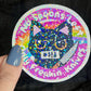 No Spoons Left Only Freakin Knives Holographic Sticker Mental Health Sticker Sparkly Spread Positivity Good Vibes Decal Inspirational Humor