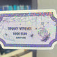 Spooky Witches Book Club Holographic Sticker, Halloween Booktok stickers, kindle stickers, Water Bottle Spooky Reader Sticker bookish decal